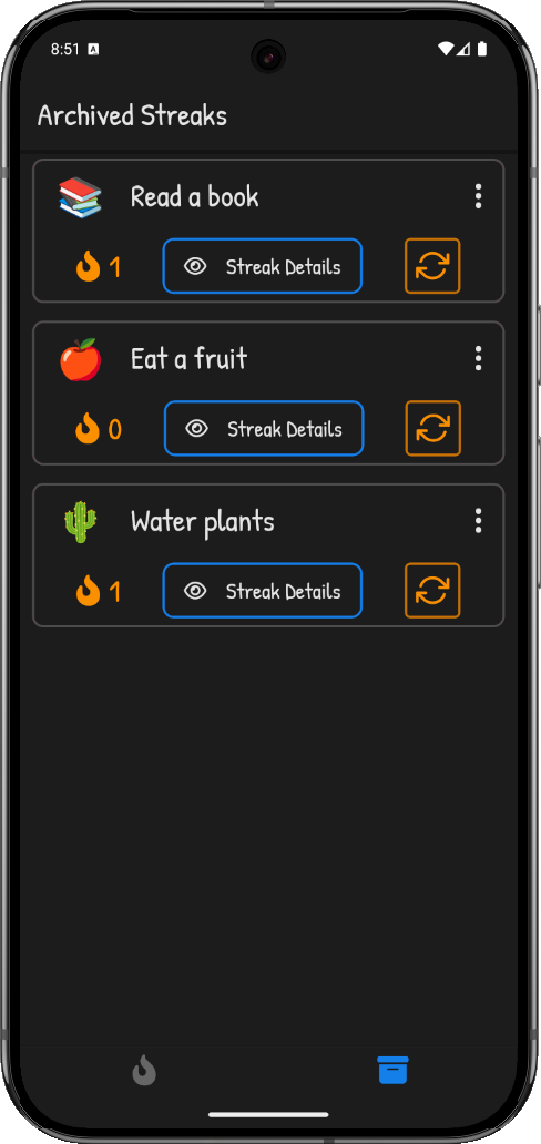 Archived Streaks